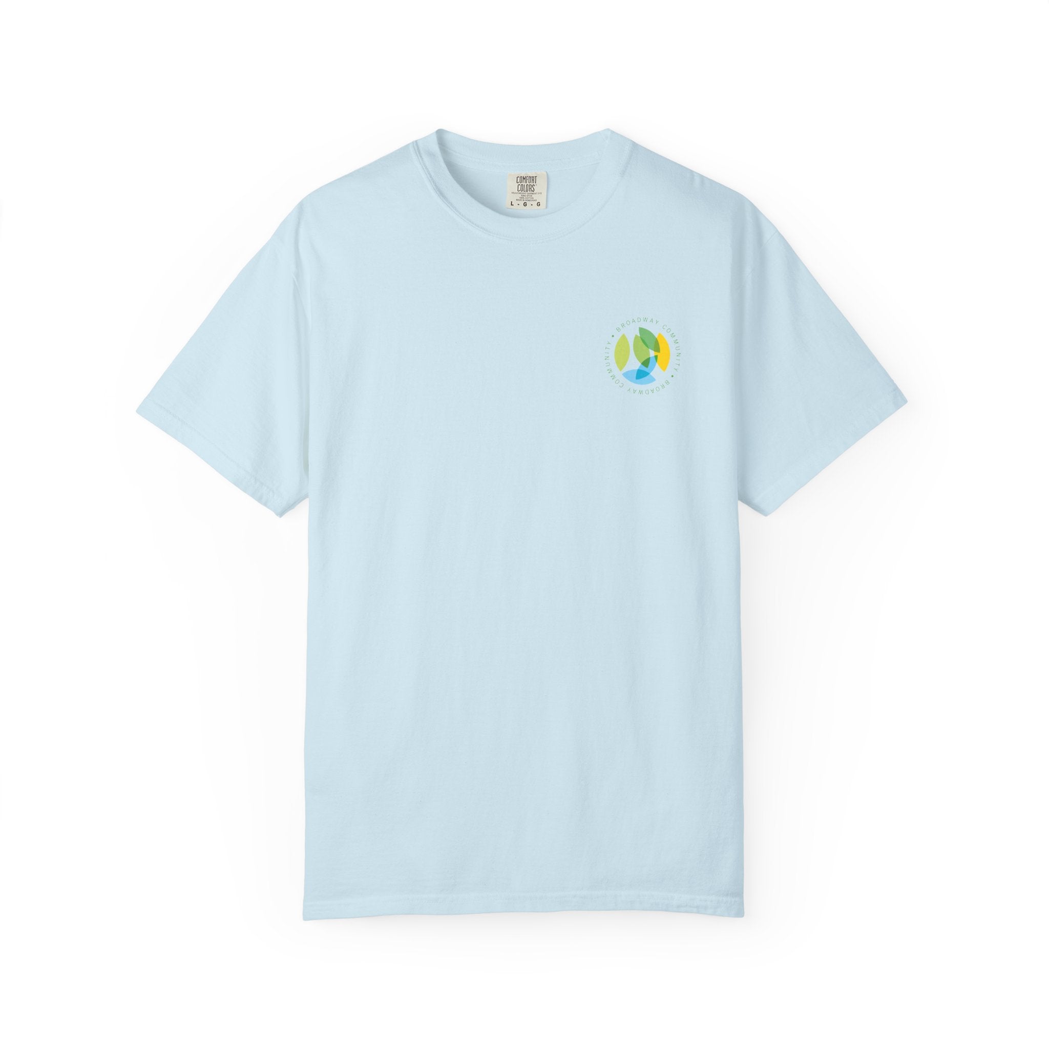 Serving New Yorkers Light Blue T-Shirt – Broadway Community Collection